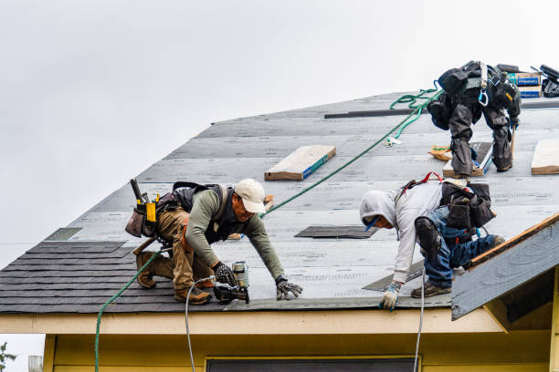 Professional Flat Roof Repair technician working in Bethune, CO